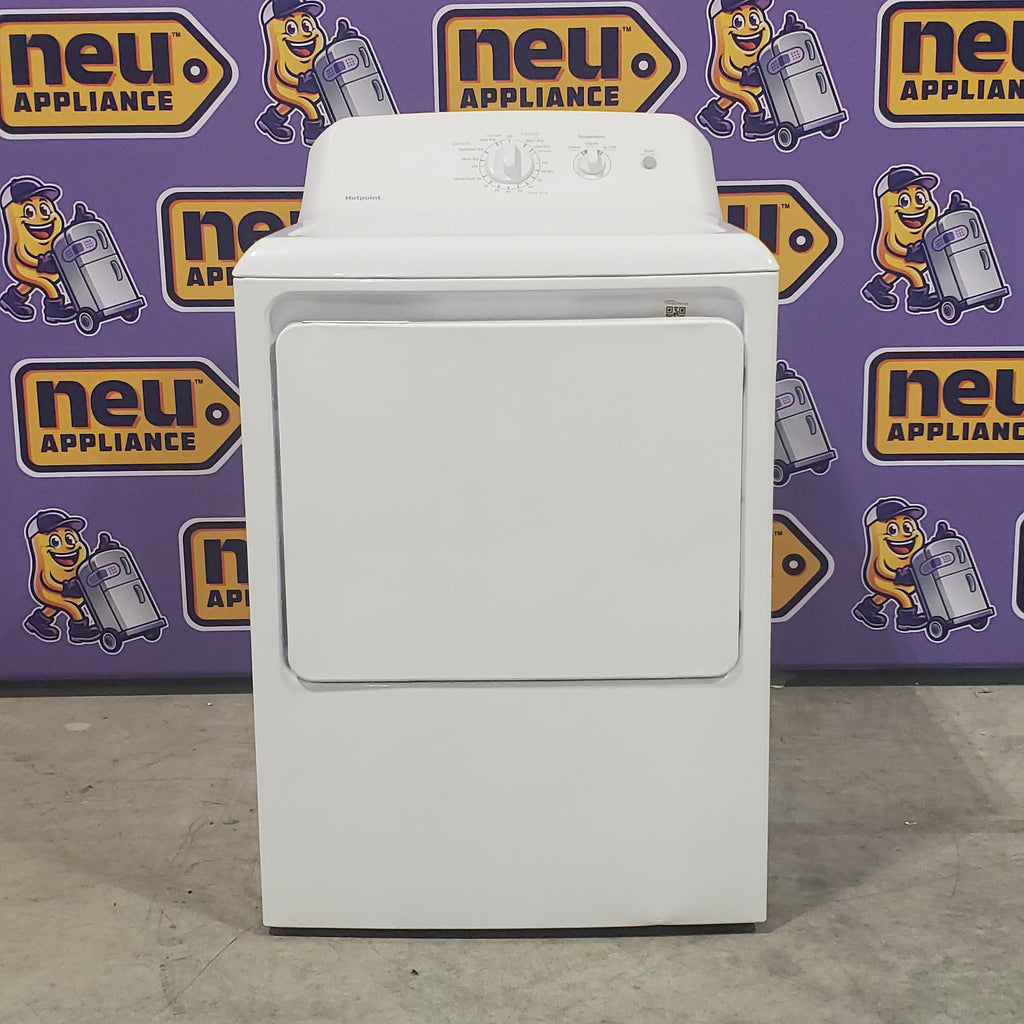 Pictures of Hotpoint® 6.2 Cu. Ft. Capacity Aluminized Alloy Electric Dryer HTX21EASKWW - Certified Refurbished - Neu Appliance Outlet - Discount Appliance Outlet in Austin, Tx