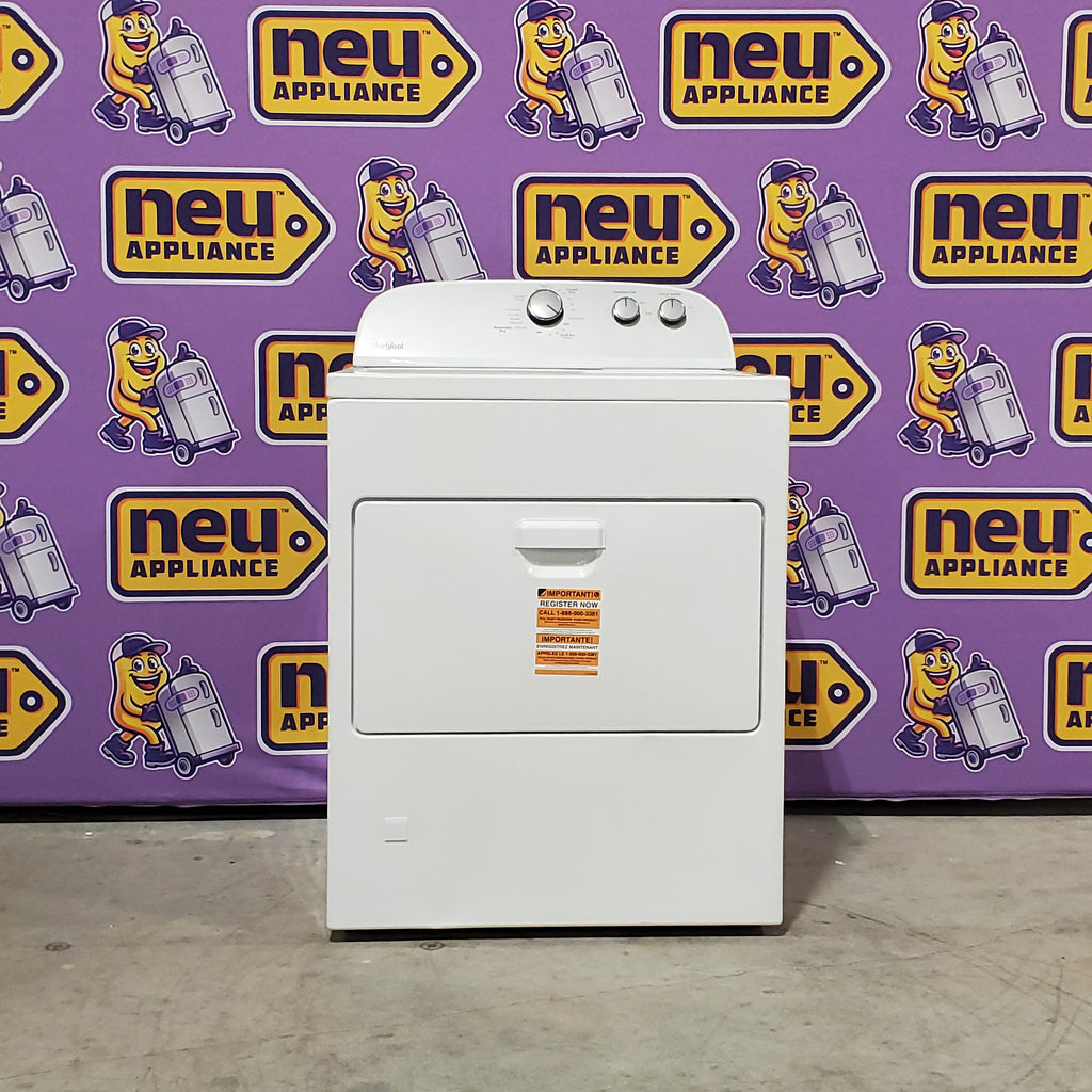 Pictures of Whirlpool 3.5 cu. ft. High Efficiency Top Load Washing Machine with Deep Water Wash WTW4816FW - Open Box and Whirlpool 7.0 cu. ft. Top Load Gas Dryer with AutoDry™ Drying System with Wrinkle Shield™ Option 16033 - WGD4950HW- Scratch & Dent (Minor) - Neu Appliance Outlet - Discount Appliance Outlet in Austin, Tx