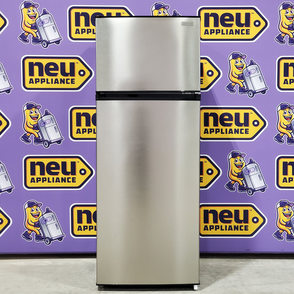 Pictures of Vissani 7.1 cu. ft. Top Freezer Refrigerator with Adjustable Shelf in Stainless Steel MDFF7SS - Scratch & Dent (Minor) - Neu Appliance Outlet - Discount Appliance Outlet in Austin, Tx