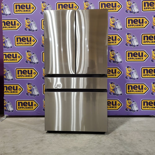 Pictures of Samsung Bespoke 23 cu. ft. Counter Depth 4-Door French Door Stainless Steel Refrigerator with Inner Beverage Center™ & FlexZone™ Drawer - 4SD431 - RF70F23DERAA - Neu Appliance Outlet - Discount Appliance Outlet in Austin, Tx