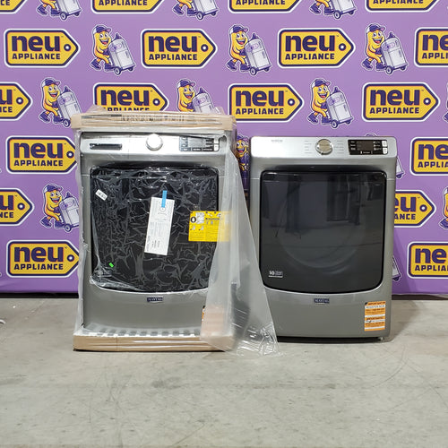 Pictures of Maytag 4.8 cu. ft. Front Load Washer with Extra Power and 16-Hr Fresh Hold® Option MHW6630HC - New in Box and Maytag 7.3-cu ft Stackable Vented Electric Dryer Energy Star Certified 16031 - MED5630HC - Open Box - Neu Appliance Outlet - Discount Appliance Outlet in Austin, Tx