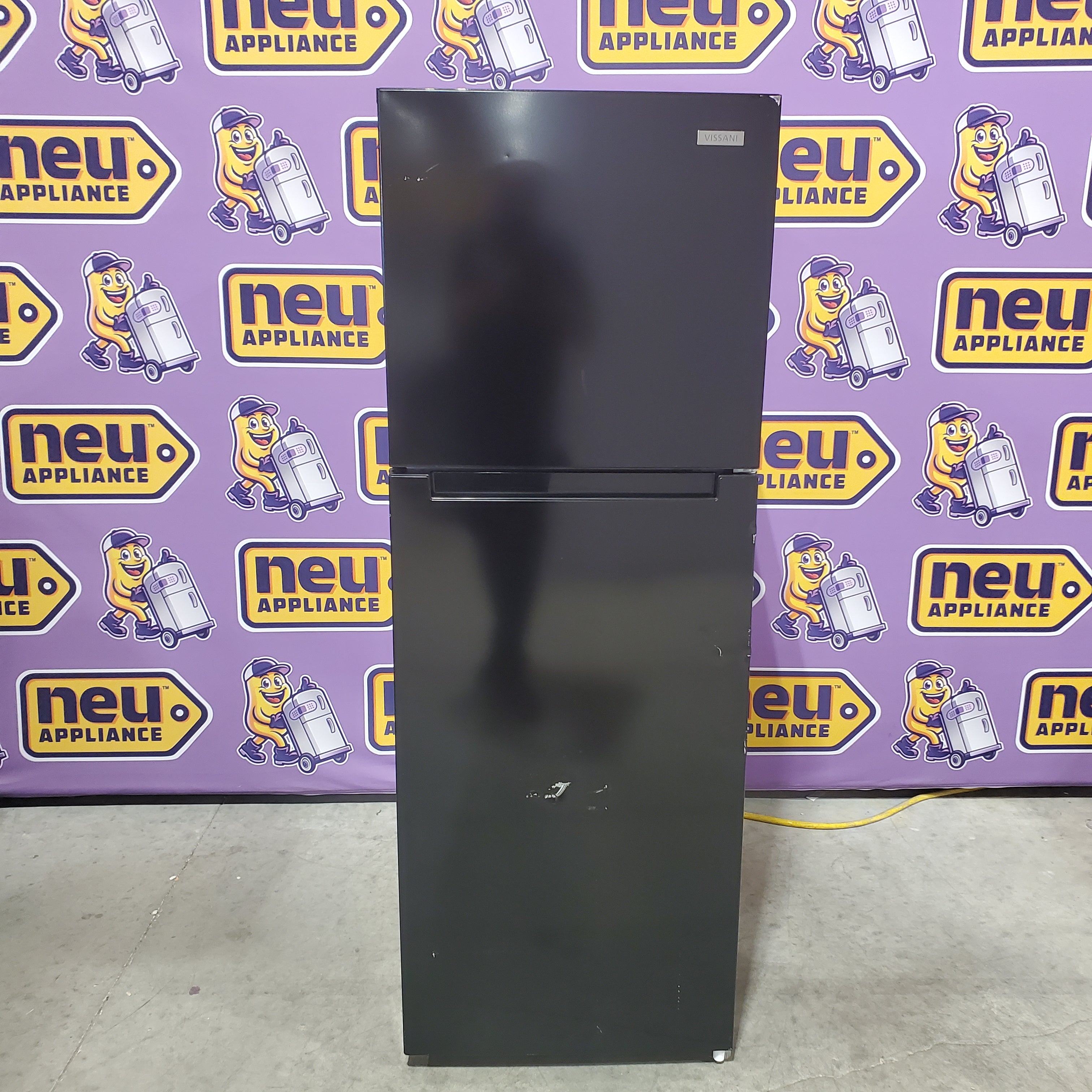 Nashi３boxes Vissani Black Top Freezer 10.1 Cu. Ft. Refrigerator with No Frost