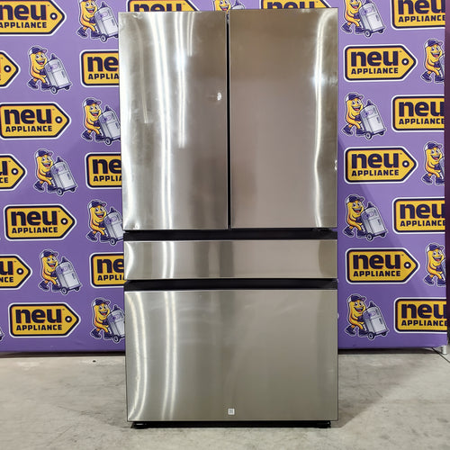 Pictures of Samsung 29 cu. ft. Bespoke 4-Door French Door Refrigerator with Beverage Center™ in Stainless Steel 4SD412 - RF29BB8600QL - Scratch & Dent (Minor) - Neu Appliance Outlet - Discount Appliance Outlet in Austin, Tx