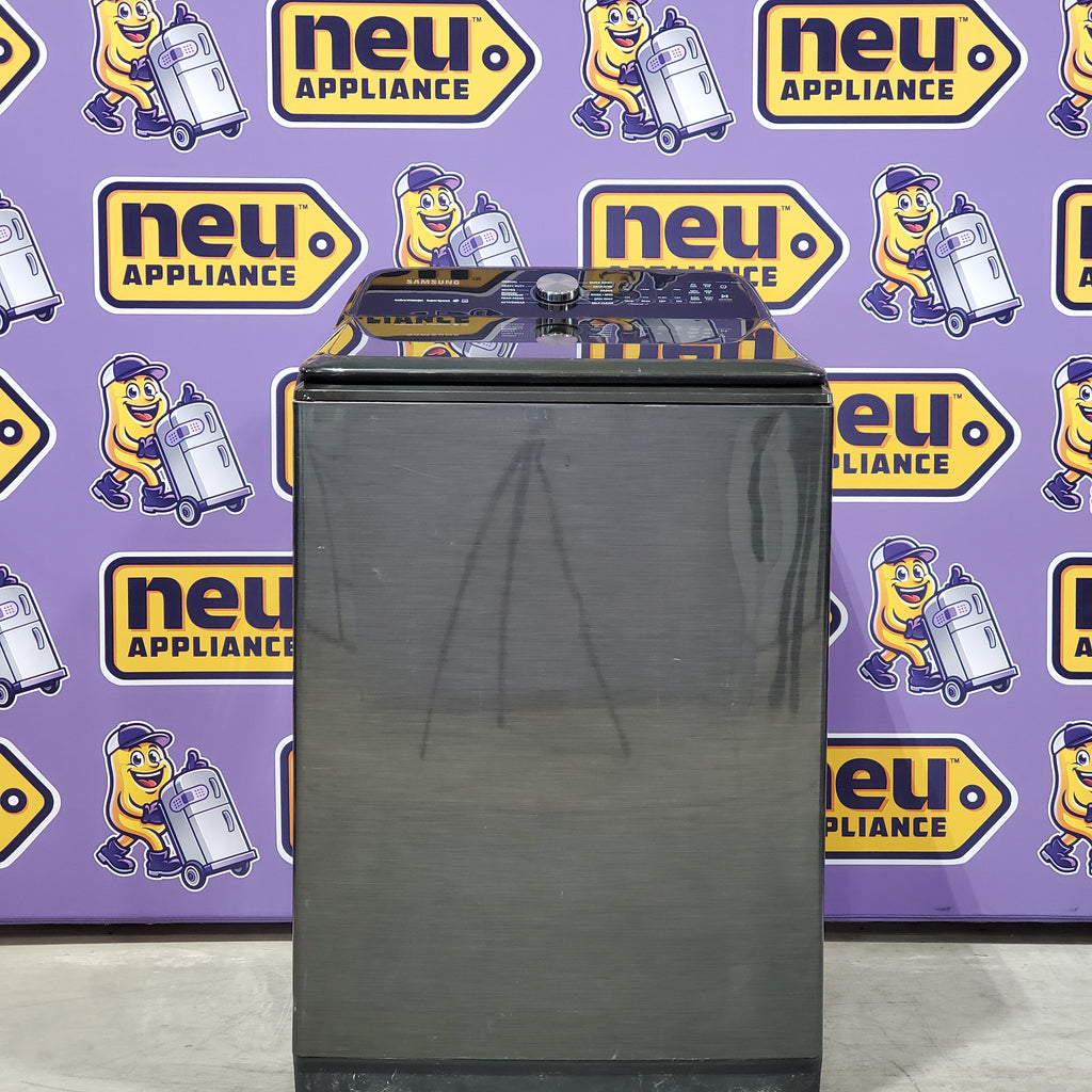 Pictures of Samsung 5.0 cu. ft. Energy Star Top Load Washer with Active Water Jet in Black Stainless Steel WA50R5400AV - Certified Refurbished - Neu Appliance Outlet - Discount Appliance Outlet in Austin, Tx