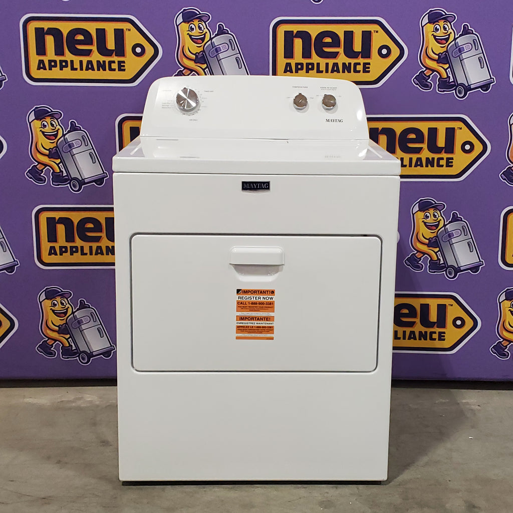Pictures of Maytag Top Load 3.8 cu. ft. Washer with Deep Fill and Quick Wash Cycle MVW4005SW and Maytag Top Load Electric Wrinkle Prevent 7.0 cu. ft. Dryer with Auto Dry 16077 MED4005SW - Open Box - Neu Appliance Outlet - Discount Appliance Outlet in Austin, Tx