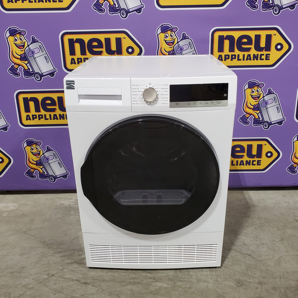 Kenmore 4.0 cu. ft. Ventless Front-Load Stackable Front-Load Dryer in White 2681202 - Scratch & Dent (Minor)