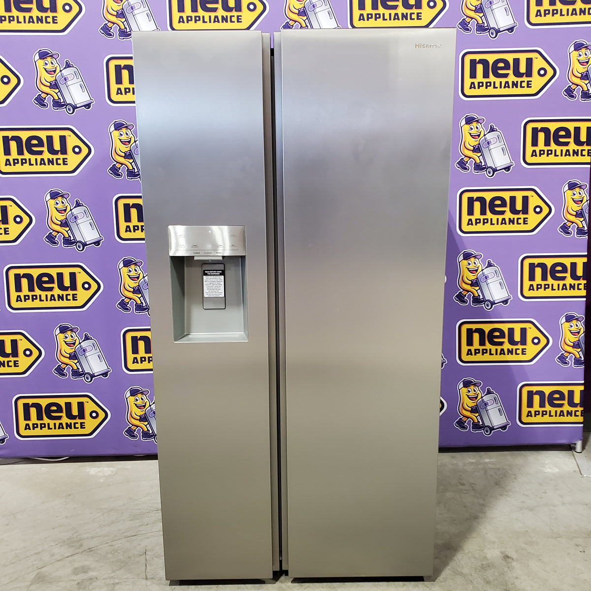 Hisense 29.1 cu. ft. Standard Depth Side by Side Refrigerator Stainless Steel 22134SD227 - HRS290P5FSE - Scratch & Dent (Minor)