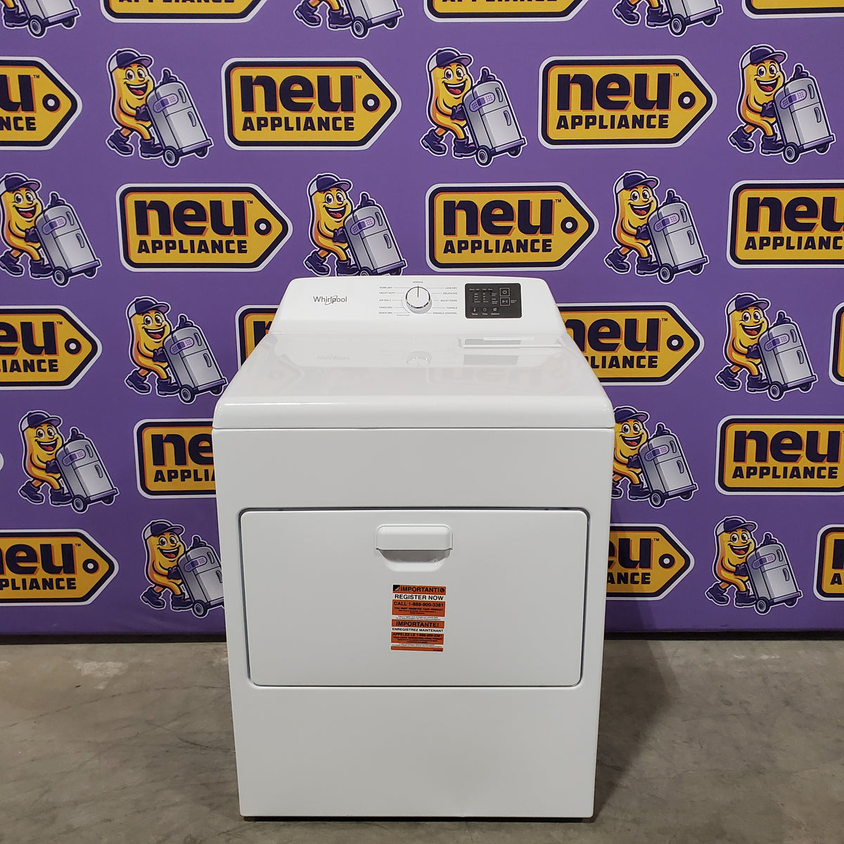 Whirlpool 7.0 cu. ft. Electric Dryer with Adaptive Dry and Wrinkle Shield™ Option 22136SD261 - WED4307SW - Scratch & Dent (Minor)