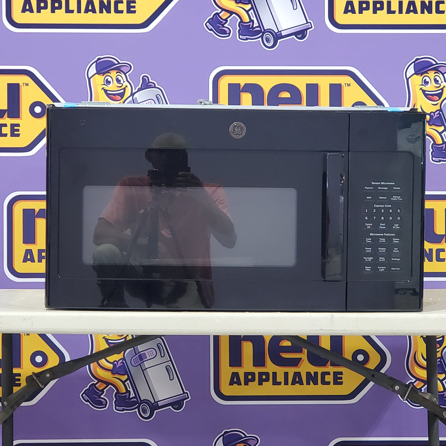 GE 1.9 Cu. Ft. Over the Range Microwave with Sensor Cooking in Black -JVM7195DKBB -Open Box