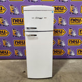 UNIQUE Classic 7.5-cu ft Counter-Depth 22-in Wide Top-Freezer Refrigerator ( Marshmallow White ) Garage Ready ENERGY STAR Certified 25137SD695 - UNQ-FR7CT W AC - Scratch & Dent (Minor)