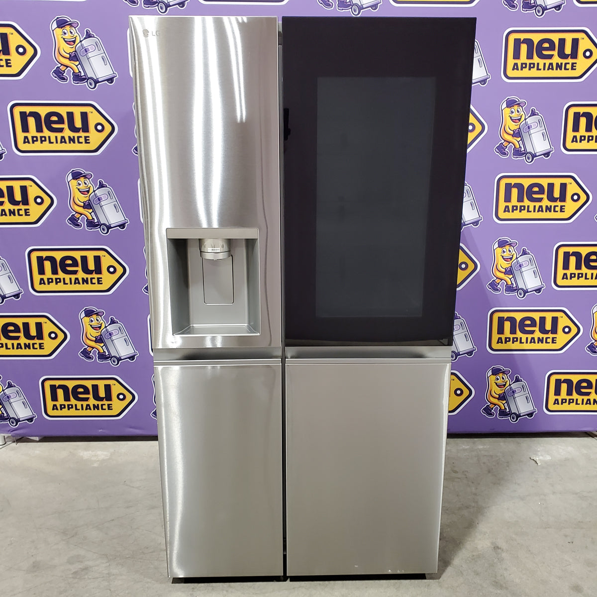 LG 27 cu. ft. Side-By-Side InstaView® Refrigerator in PrintProof Stainless Steel 22131SD111 - LRS0S2706S - Scratch & Dent (Minor)