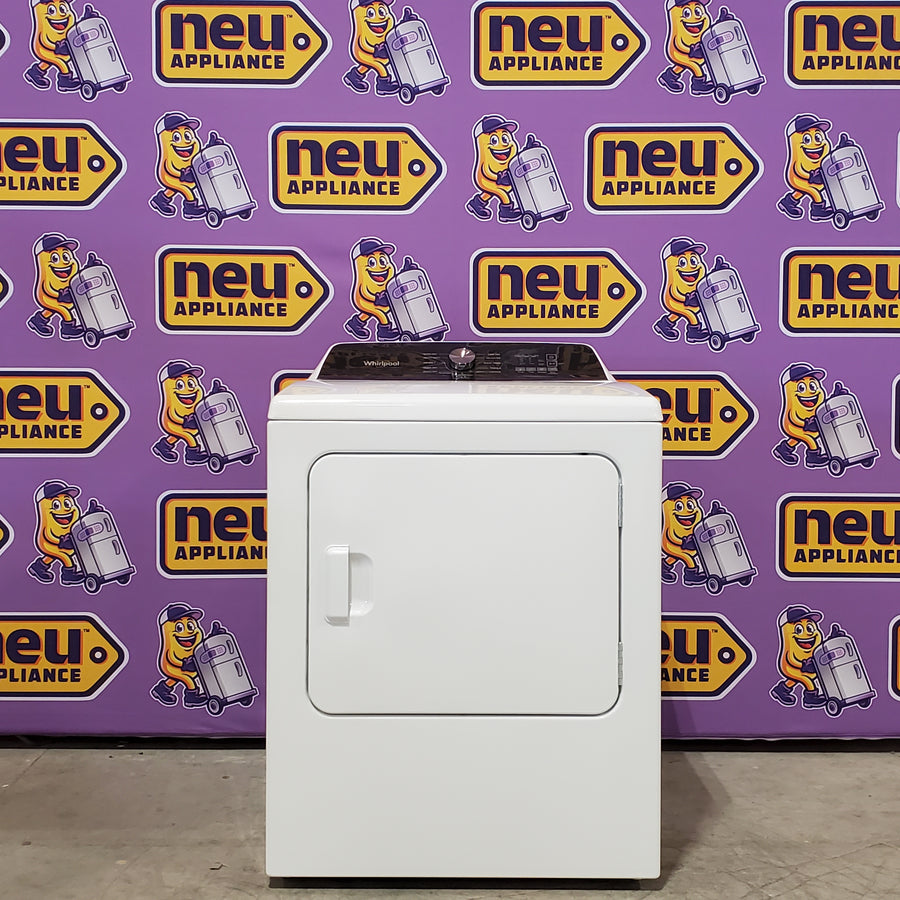 Whirlpool Top Load Electric Moisture Sensing 7.0 Cu. Ft. Dryer with Steam 3SD759 - WED5050LW - Open Box