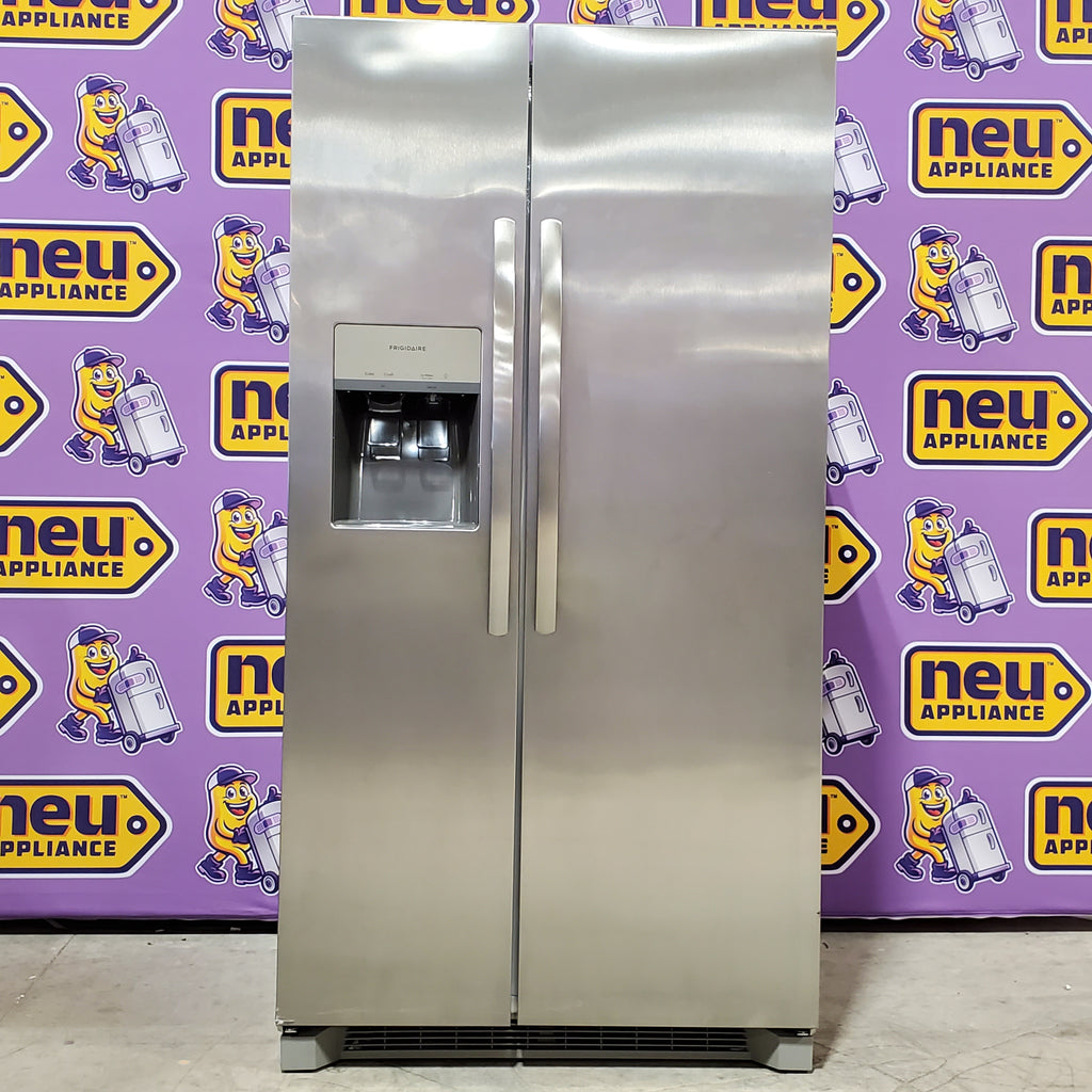 Frigidaire 22 Cu. Ft. Counter-Depth Side-by-Side Refrigerator in Stainless Steel 4SD450 - FRSC2333AS - Scratch & Dent (Minor)