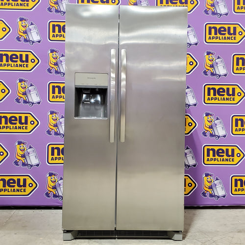 Frigidaire 22 Cu. Ft. Counter-Depth Side-by-Side Refrigerator in Stainless Steel 4SD450 - FRSC2333AS - Scratch & Dent (Minor)