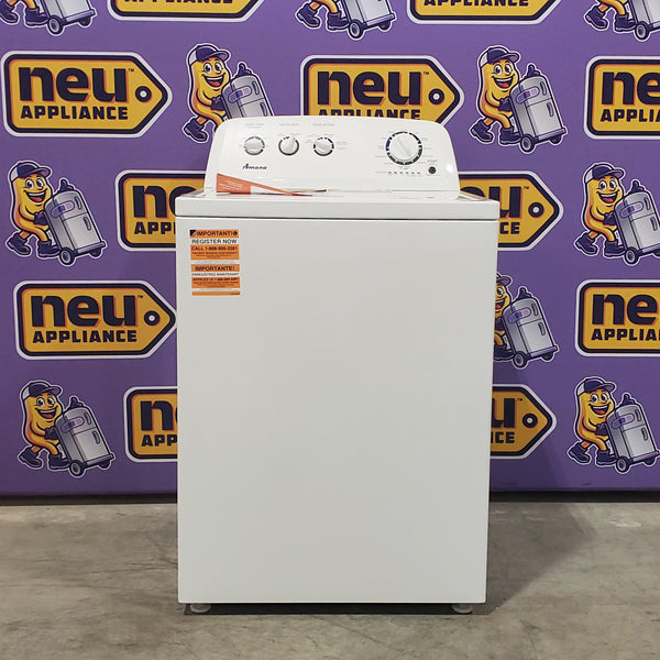 Amana Top Load 3.8 Cu. Ft. Washer with High Efficiency Agitator in White 3SD729 - NTW4519JW - Open Box