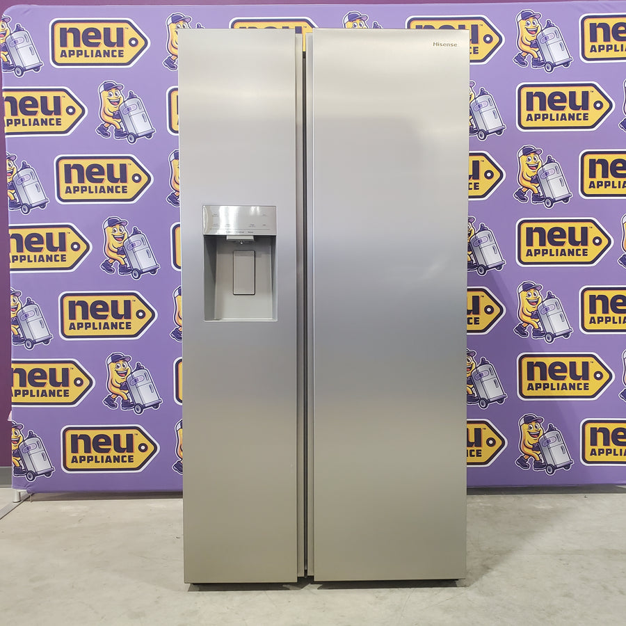 Hisense 29.1 cu. ft. Standard Depth Side by Side Refrigerator Stainless Steel-HRS290P5FSE-Open Box
