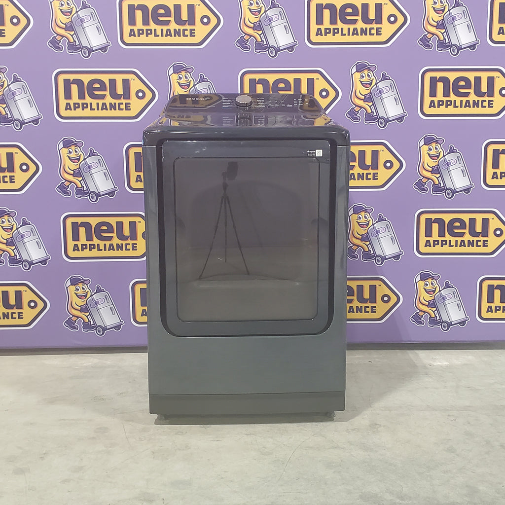 Pictures of Samsung 5.4 cu. ft. Smart Top Load Washer with Pet Care Solution and Super Speed Wash WA54CG7150AD - New in Box and Samsung Pet Care Dry and Steam Sanitize+ 7.4-cu ft Steam Cycle Smart Gas Dryer DVG54CG7150D - New in Box - Neu Appliance Outlet - Discount Appliance Outlet in Austin, Tx