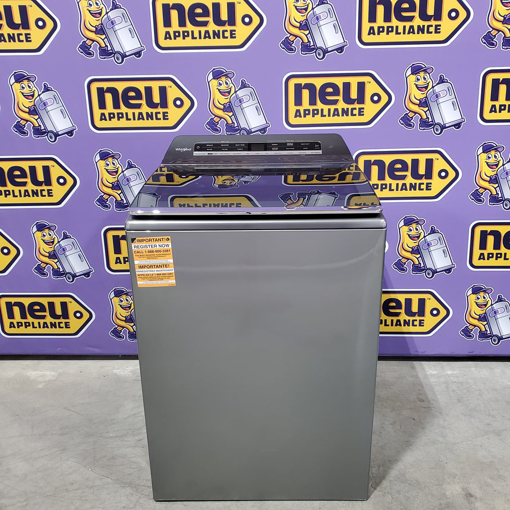 Pictures of Whirlpool Top Load 5.2 Cu. Ft. Washer with Removable Agitator WTW8127LC - Scratch & Dent (Minor) and Whirlpool Electric 7.4 Cu. Ft. Dryer with Moisture Sensor 16187 - WED8127LC - Scratch and Dent (Minor) - Neu Appliance Outlet - Discount Appliance Outlet in Austin, Tx