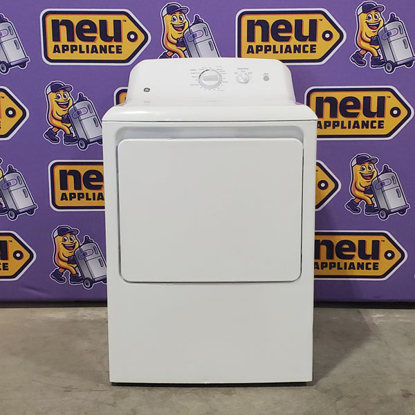 GE 6.2 cu. ft. Capacity Electric Dryer with Up To 120 ft. Venting and Shallow Depth GTX22EASKWW - Certified Refurbished