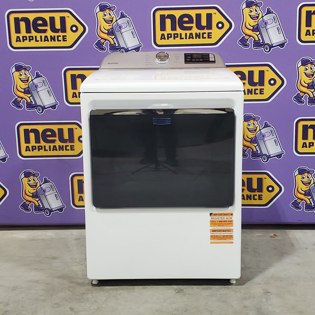Maytag 5.3 cu. ft. Smart Top Load Washer with Extra Powe  MVW7232HW3 - Scratch & Dent (Minor) and Maytag Smart 7.4 cu. ft. Electric Dryer with Extra Power and Advanced Moisture Sensing 16066 - MED6230HW - Scratch & Dent (Minor)