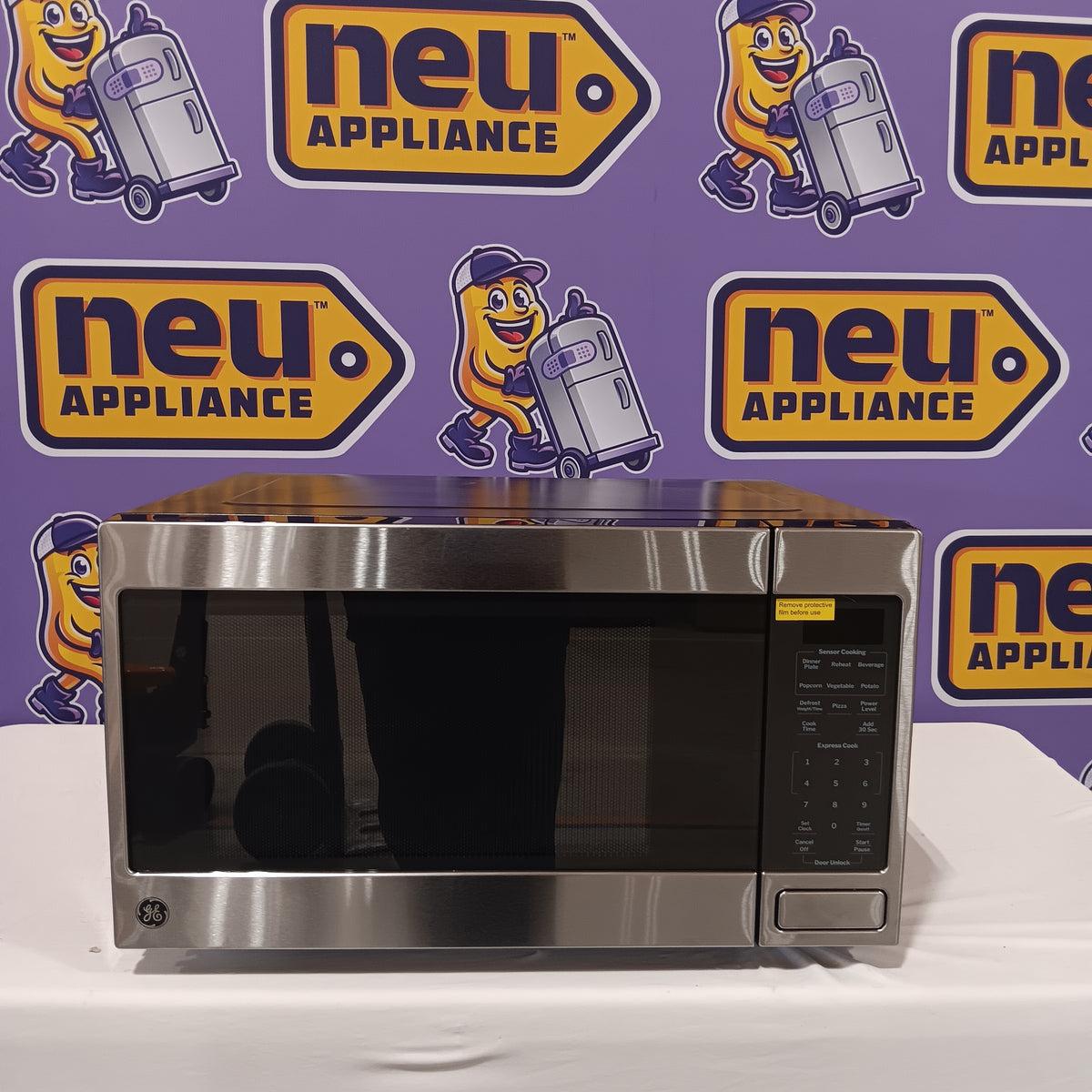 GE® 1.6 Cu. Ft. Countertop Microwave Oven in Stainless Steel GCST16S1WSS - Open Box