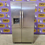 Frigidaire 25.6 cu. ft. ENERGY STAR Side by Side Refrigerator with Exterior Water and Ice Dispenser in Stainless Steel 20232SD617 - FRSS2623AS - Scratch & Dent (Moderate)