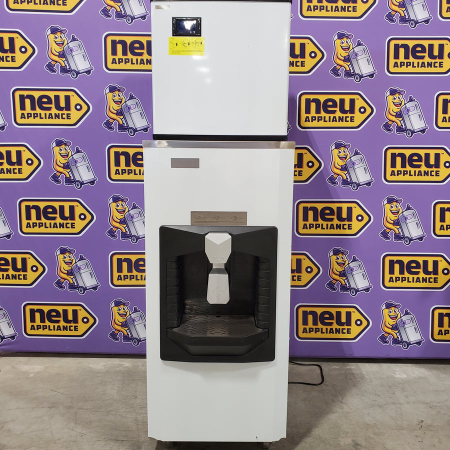 Hooure 22.2 in. Commercial Ice Maker 550 lbs./24 H Freestanding Ice Maker Full Size Cubes with 200 lbs.Storage 25139SD806 - AD156HD - Scratch & Dent (Minor)