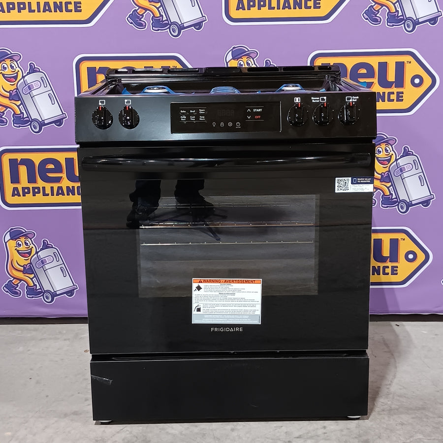 Frigidaire Gas Range with Steam Clean in Black 20531SD509 - FCFG3062AB - Scratch & Dent (Minor)