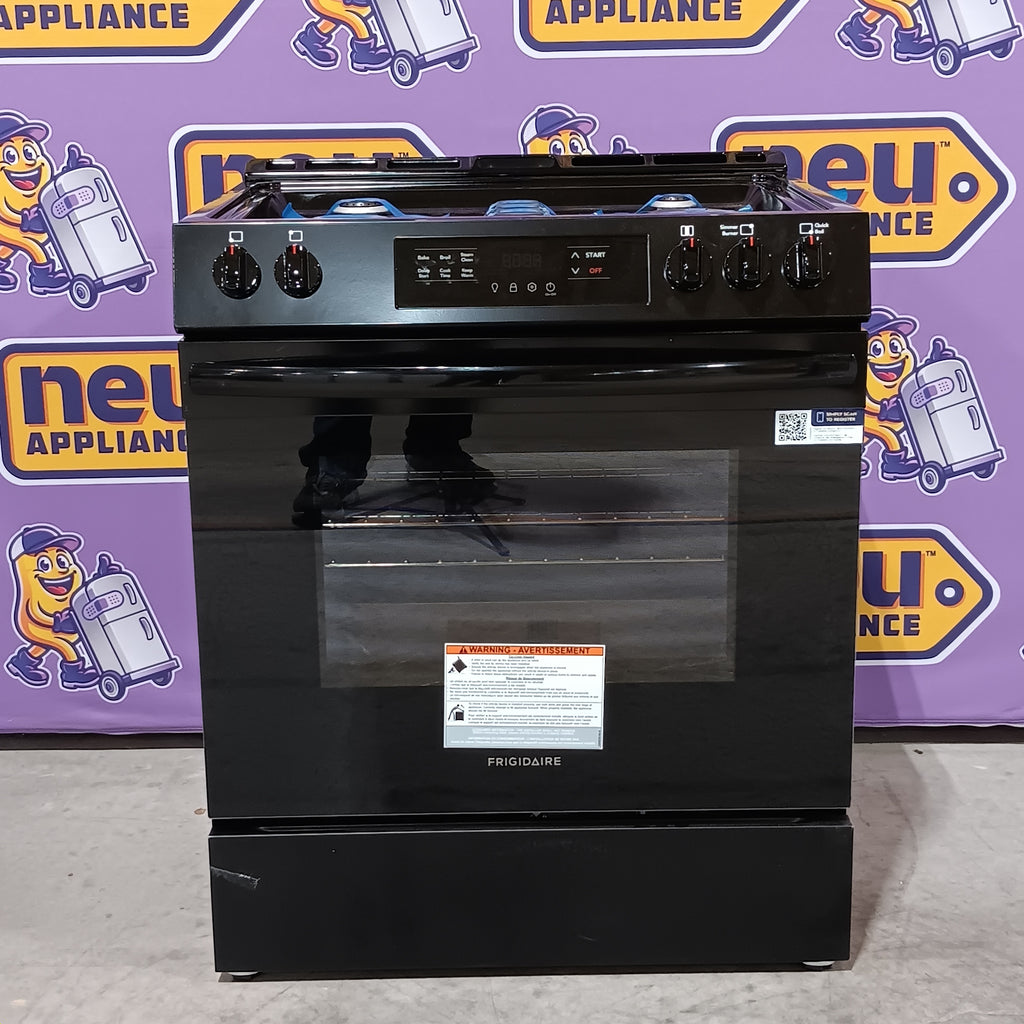 Pictures of Frigidaire Gas Range with Steam Clean in Black 20531SD509 - FCFG3062AB - Scratch & Dent (Minor) - Neu Appliance Outlet - Discount Appliance Outlet in Austin, Tx