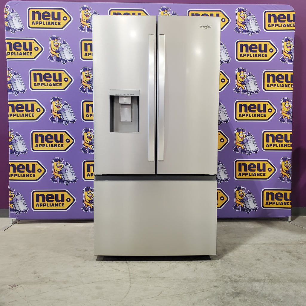 Pictures of Whirlpool 30.53-cu ft French Door Refrigerator with Ice Maker (Fingerprint Resistant Stainless Finish) ENERGY STAR WRFF3536SZ - Open Box - Neu Appliance Outlet - Discount Appliance Outlet in Austin, Tx