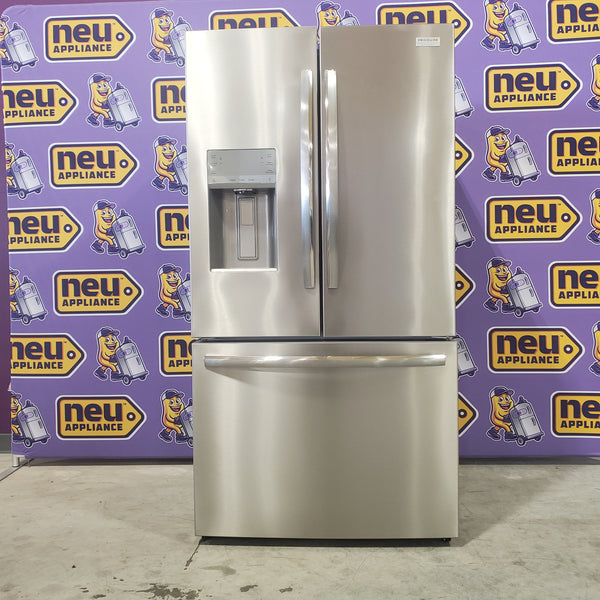 Smudge-Proof Stainless Steel ENERGY STAR Frigidaire Gallery 27.8 cu. ft. 3 Door French Door Refrigerator with Dual Ice Maker- Open Box