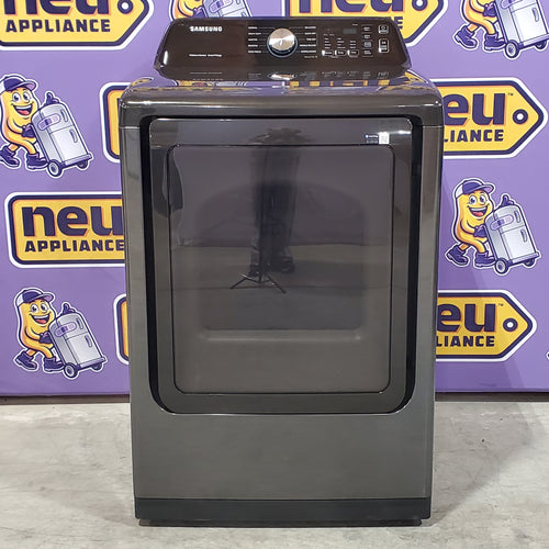 Samsung 7.4 cu. ft. Smart Electric Dryer with Sensor Dry in Brushed Black 5SD255 - DVE47CG3500V - Scratch & Dent (Minor)