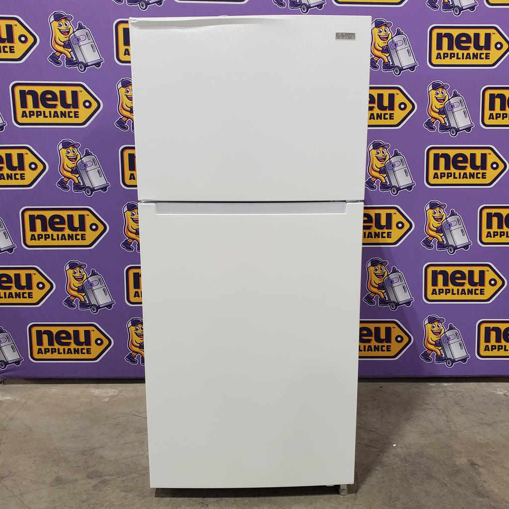 Pictures of Vissani 18.1 cu. ft. Top Freezer Refrigerator with Adjustable Glass Shelving in White, Garage Ready 25139SD776 - MDTF18WHR5 - Scratch & Dent (Moderate) - Neu Appliance Outlet - Discount Appliance Outlet in Austin, Tx