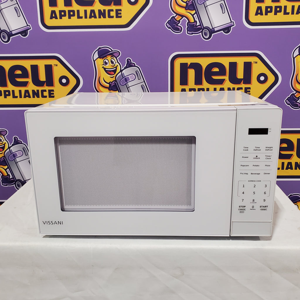 Pictures of Vissani 1.1 cu. ft. 1000-Watt Countertop Microwave in White 251316SD1183 - EM0P042KVWCL - Scratch & Dent (Minor) - Neu Appliance Outlet - Discount Appliance Outlet in Austin, Tx