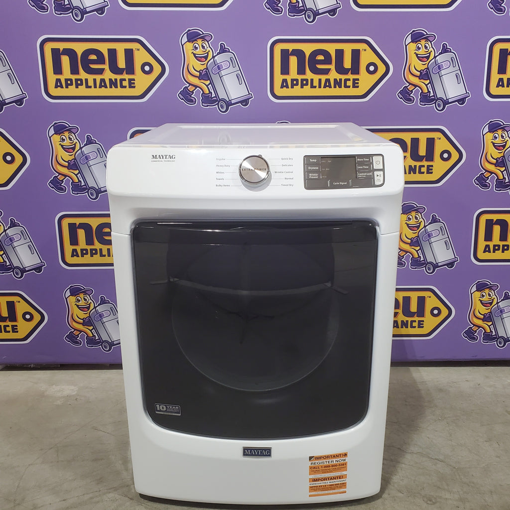 Pictures of Maytag Front Load 7.3 Cu. Ft. Electric Dryer with Extra Power and Quick Dry Cycle 22133SD195 - MED5630HW - Scratch & Dent (Minor) - Neu Appliance Outlet - Discount Appliance Outlet in Austin, Tx