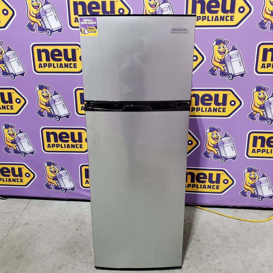 Frigidaire 7.5 cu. ft. Mini Refrigerator with Top Freezer in Stainless Look EFR780-6COM - Scratch & Dent (Moderate)