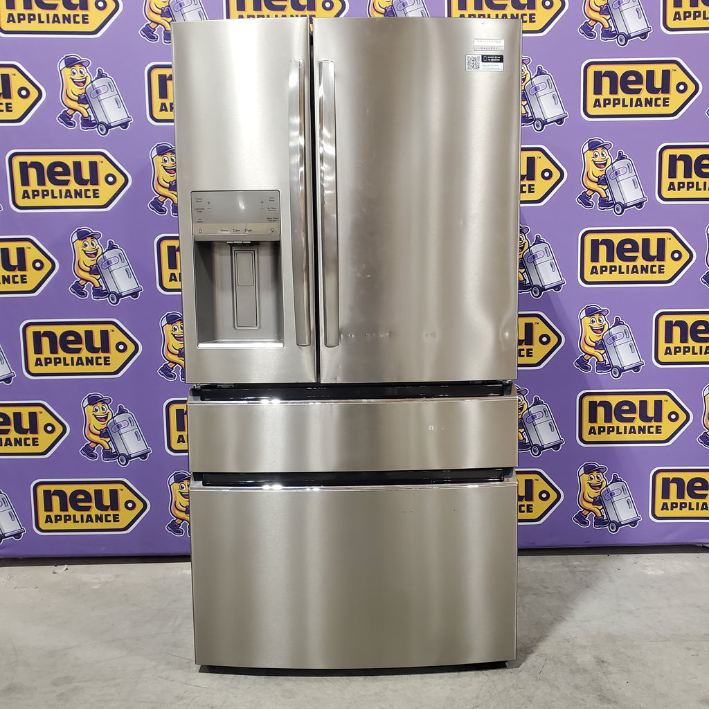 Frigidaire Gallery 22 Cu. Ft. 4-Door Counter-depth French Door Refrigerator with Ice Maker (Fingerprint Resistant Stainless Steel) ENERGY STAR 3SD1012 - GRMC2273CF - Scratch and Dent (Moderate)