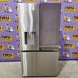LG 26 cu. ft. Counter-Depth French Door Refrigerator in Stainless Steel with Mirror InstaView™ 22131SD94 - LRYKC2606S - Scratch & Dent (Minor)