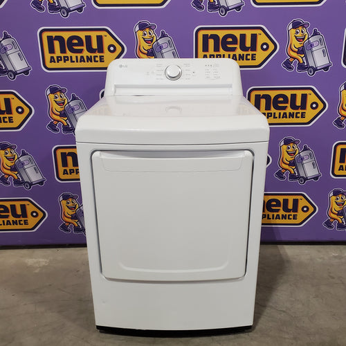 LG ENERGY STAR 7.3 cu. ft. Gas Dryer with Dial-A Cycle Knob and FlowSense Duct Clogging Indicator  31131SD58 - DLG6101W - Scratch & Dent (Minor)