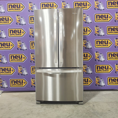 Whirlpool Stainless 36-Inch Wide 20 cu. ft. Counter-Depth French Door Bottom Mount Refrigerator WRFC2036RZ - Scratch & Dent - Minor