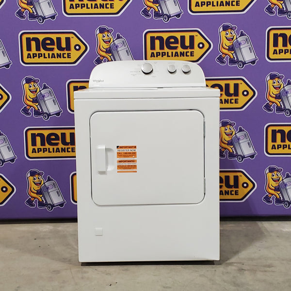 Whirlpool White Vented Gas 7 Cu. Ft. Dryer with AutoDry and Reversible Door WGD4815EW - Scratch and Dent (Minor)