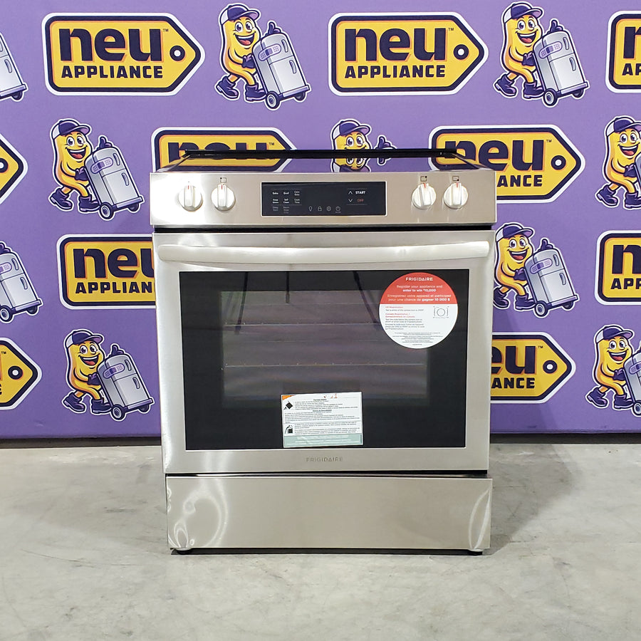 Frigidaire 30" Front Control Electric Range with Convection in Stainless Steel FCFE3083AS - Scratch & Dent (Minor)