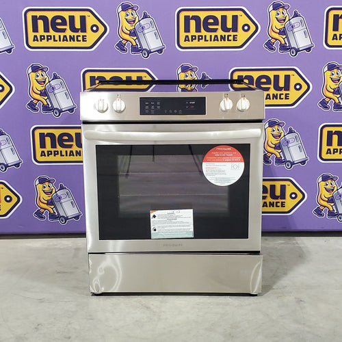 Frigidaire 30" Front Control Electric Range with Convection in Stainless Steel FCFE3083AS - Scratch & Dent (Minor)