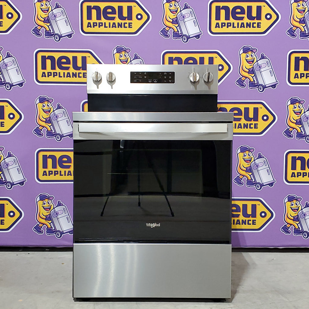 Whirlpool Energy Star Electric Range with Air Cooking Technology, No Preheat Air Fry, Air Baking and Self Clean 5SD180 - WFES5030RZ - Scratch & Dent (Minor)