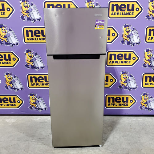 Vissani 7.2 cu. ft. Top Freezer Refrigerator in Fingerprint Resistant Stainless Steel Look 251311SD996 - MDTF7SSES4 - Scratch & Dent (Moderate)