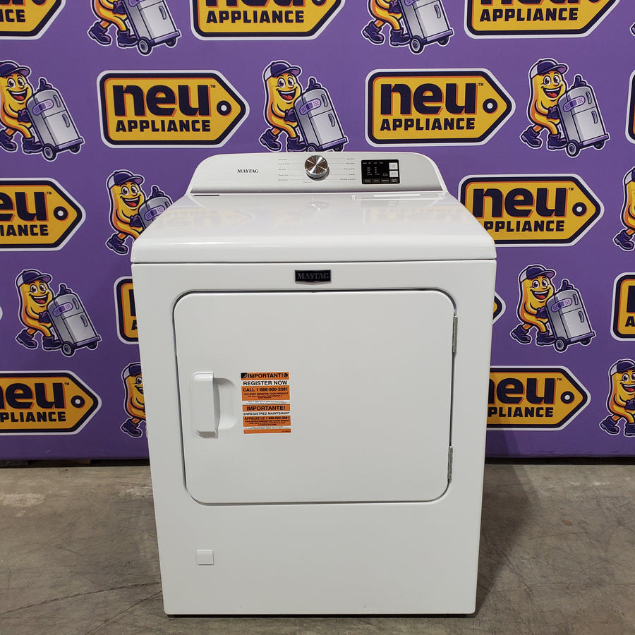 Maytag Top Load 4.8 cu ft Washer with Deep Fill and Slow-Close Glass Lid MVW6200KW - Scratch & Dent (Moderate) and Maytag 7.0 cu. ft Top Load Gas Dryer with Moisture Sensing 16219 - MGD6200KW - Scratch and Dent (Minor)