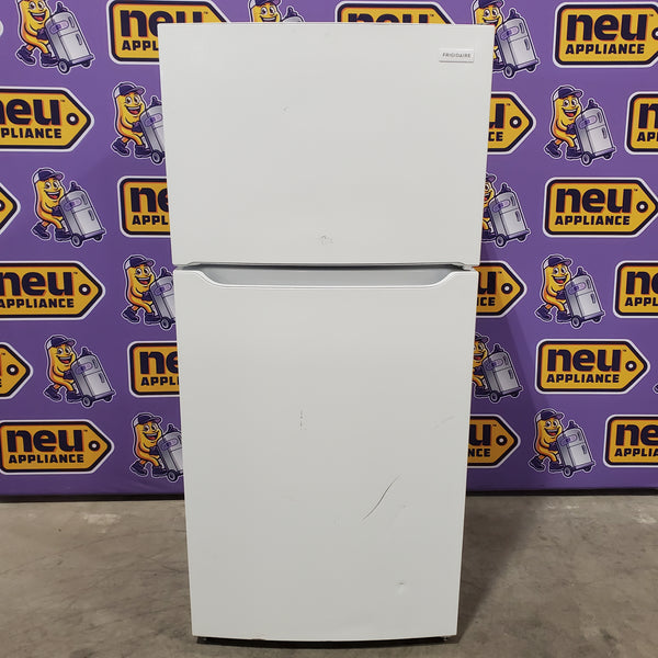 Frigidaire 30" Wide Garage Ready Top Freezer 18 Cu. Ft. Refrigerator with EvenTemp Cooling System and Spacious Interior Storage in White 22136SD273 - FFTR1814WW - Scratch & Dent (Moderate)