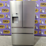 Hisense PureFlat 25.6-cu ft 4-Door Smart French Door ENERGY STAR Refrigerator in Stainless Steel with Ice Maker, Water and Ice Dispenser 22131SD95 - HRM260N6TSE - Scratch & Dent (Minor)
