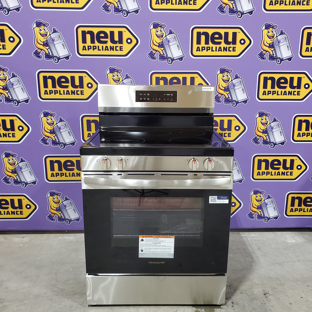 Pictures of Frigidaire Electric Range with EvenTemp and Steam Clean in Stainless Steel 20131SD178 - FCRE3062AS - Scratch & Dent (Minor) - Neu Appliance Outlet - Discount Appliance Outlet in Austin, Tx