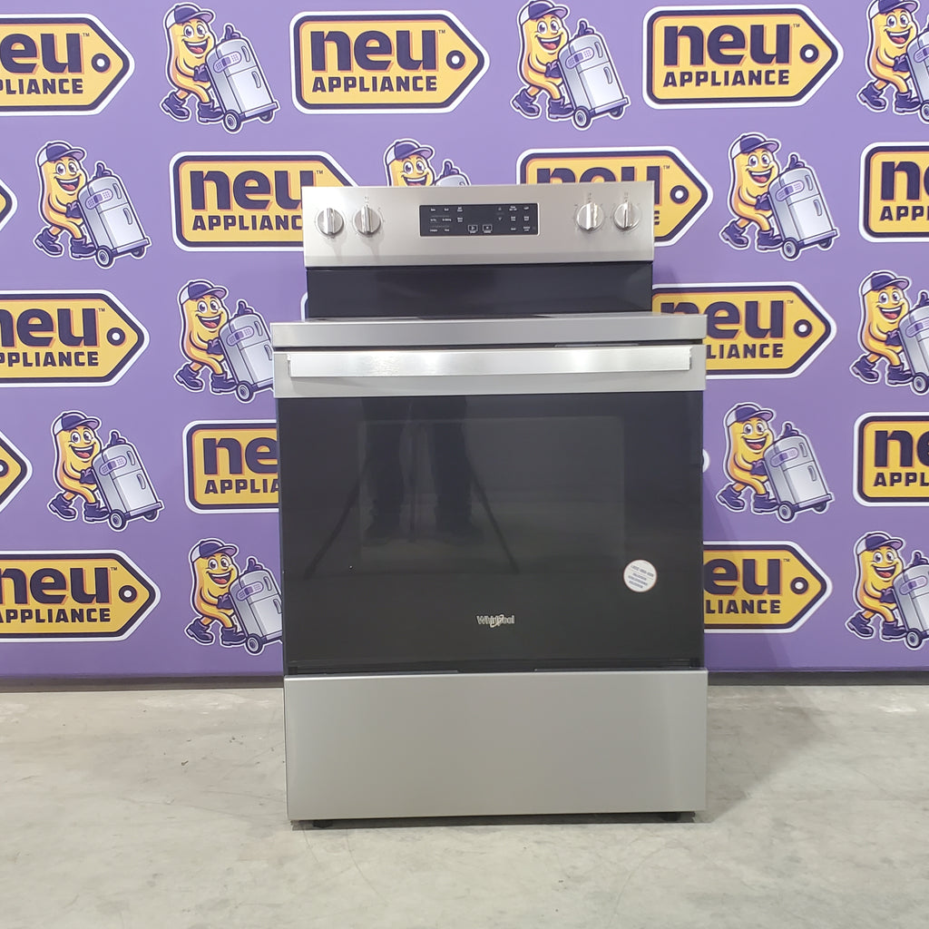 Pictures of Whirlpool Energy Star 30 Inch Electric Range with Air Cooking Technology, No Preheat Air Fry, Air Baking and Self Clean WFES5030RZ - Open Box - Neu Appliance Outlet - Discount Appliance Outlet in Austin, Tx